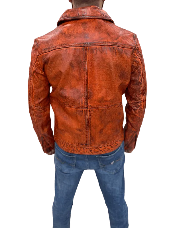 100% Top Grain Leather Jacket C13