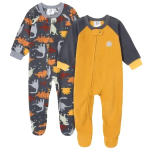 2-Pack Baby & Toddler Boys Dino Fleece Pajamas