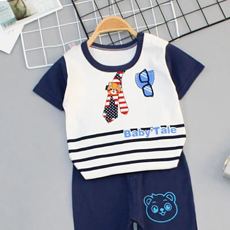 2-piece Thin Pajamas Sets for Toddler Boy Wholesale Children's Clothing