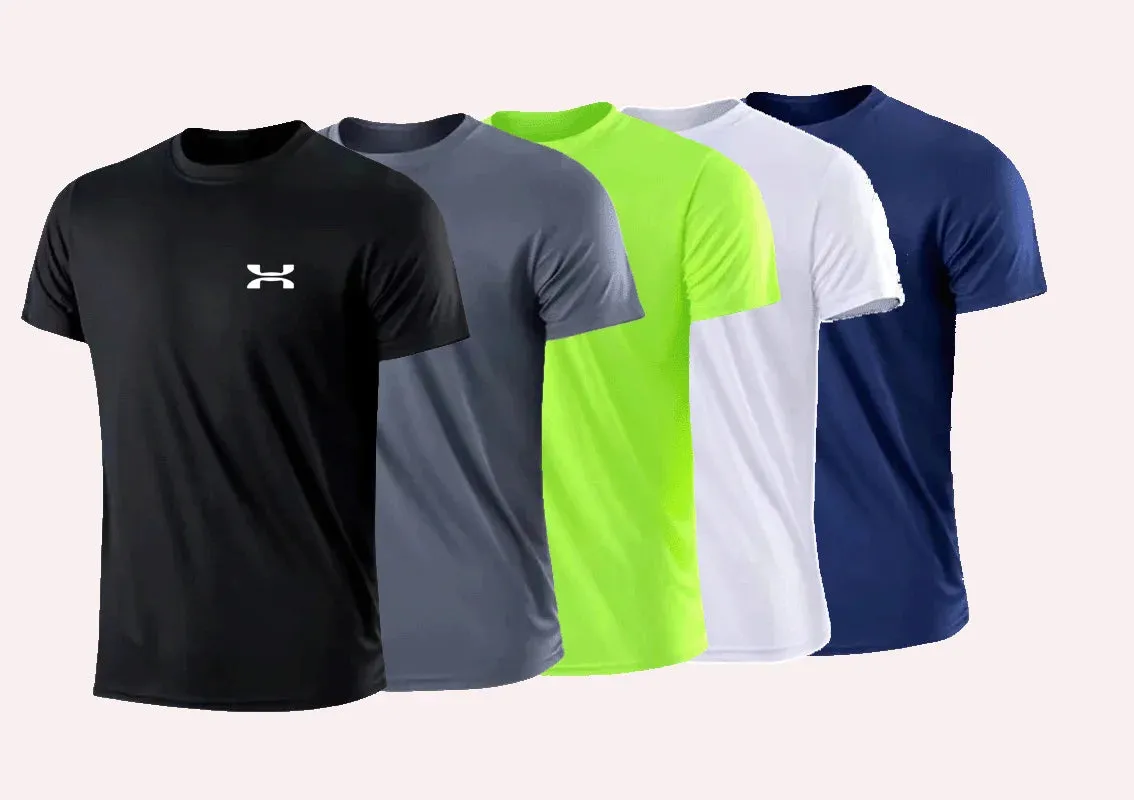 2024 Men's New Summer Tops T-shirts Breathable Cool Sports Running Hot Tops Hot Sale 1000 