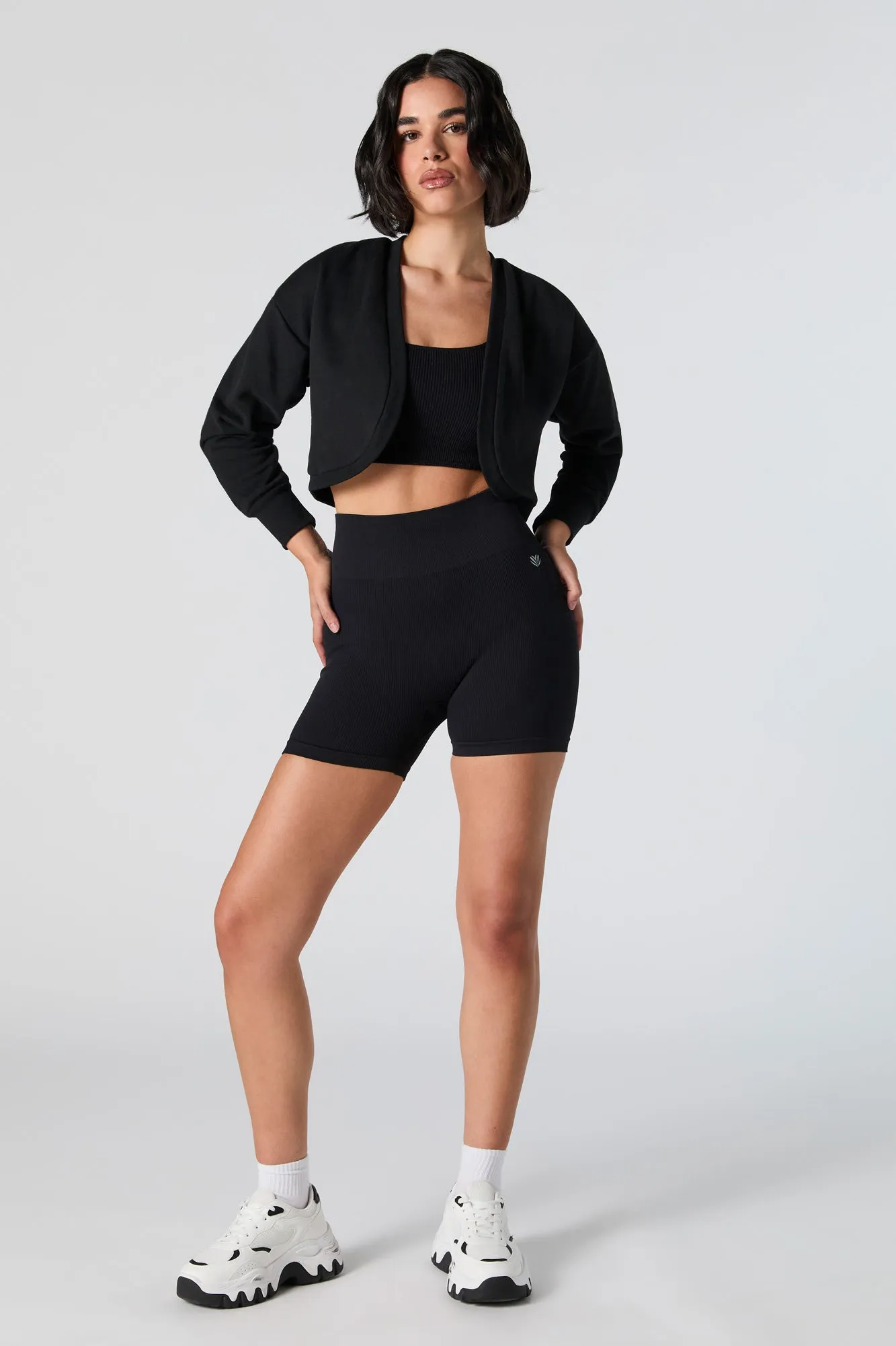 Active Seamless Ribbed Biker Short