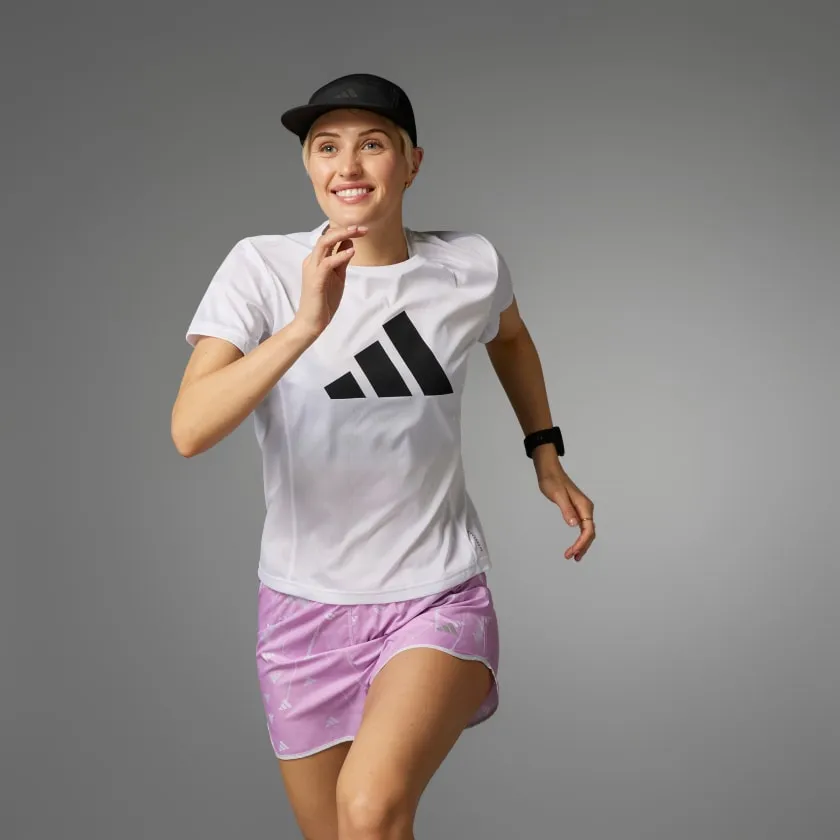 ADIDAS RUN IT TEE - WOMENS - WHITE