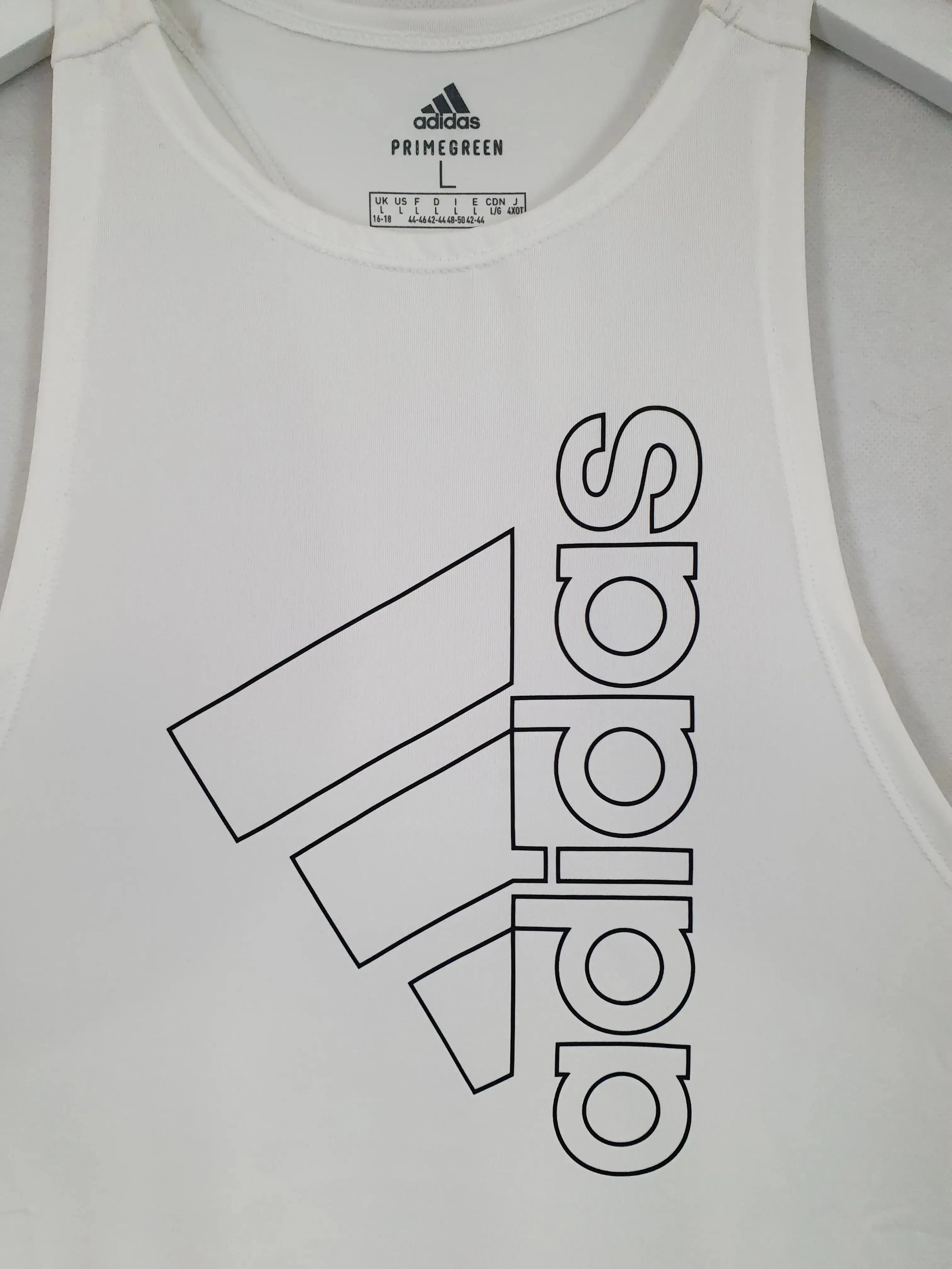 Adidas Singlet Activewear Top Size L