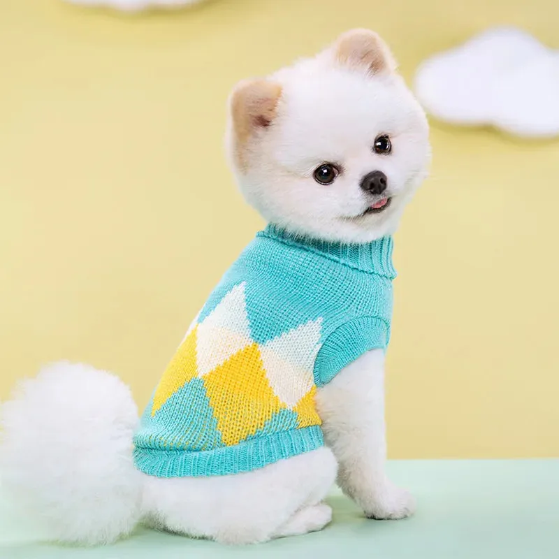 AiroPaws™ Puppy Dog Sweaters for Small and Medium Dogs | Winter Warm Pet Turtleneck | Chihuahua Vest | Soft Yorkie Coat | Teddy Jacket for Cats