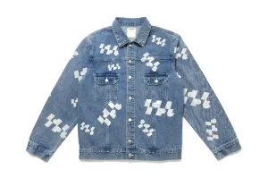 All Over Logo Graphic Denim Jacket