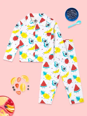 Baby and Kids Pajama Nightsuit Set - Fruity Cutie