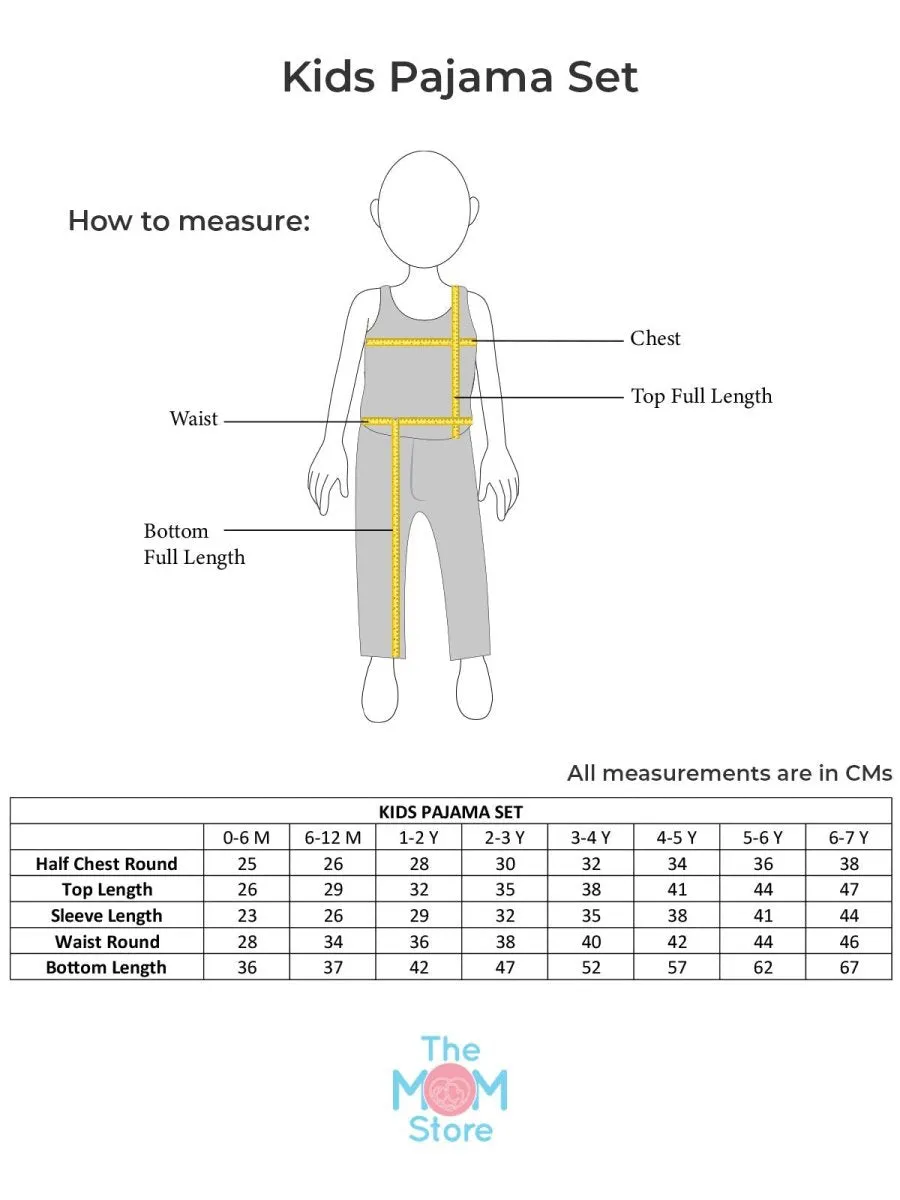 Baby and Kids Pajama Nightsuit Set - Tall as a Giraffe