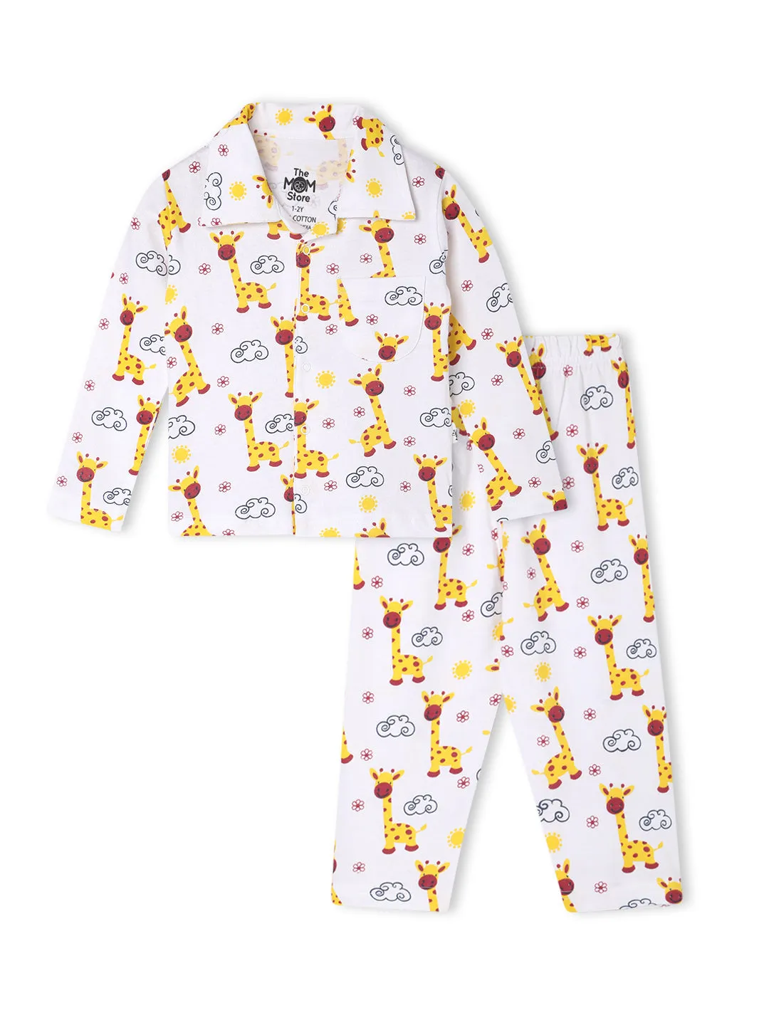 Baby and Kids Pajama Nightsuit Set - Tall as a Giraffe