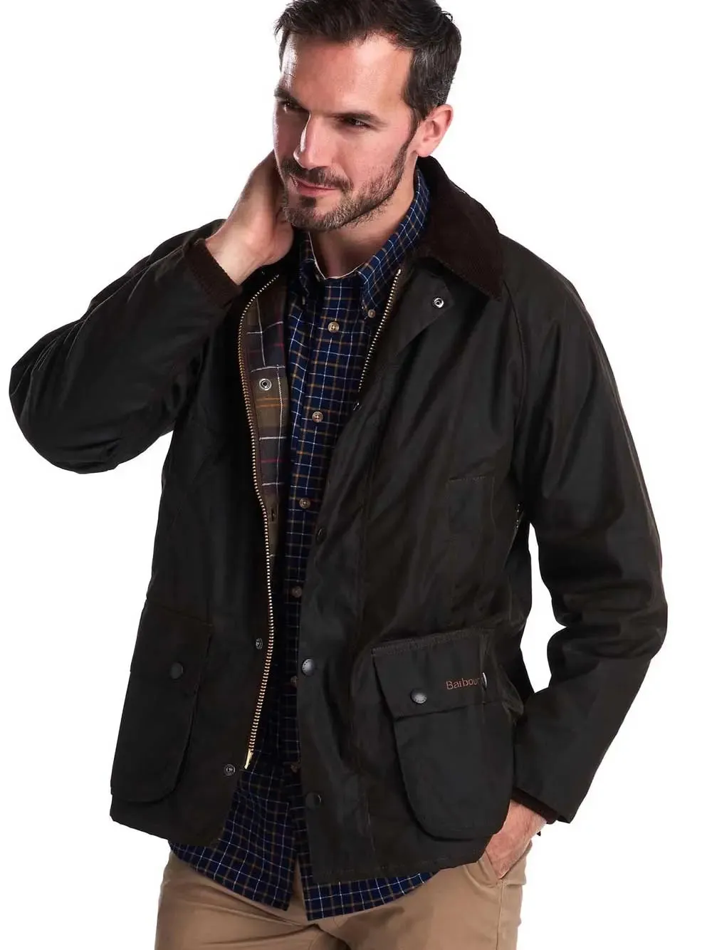 BARBOUR Classic Bedale Wax Jacket - Mens  - Olive