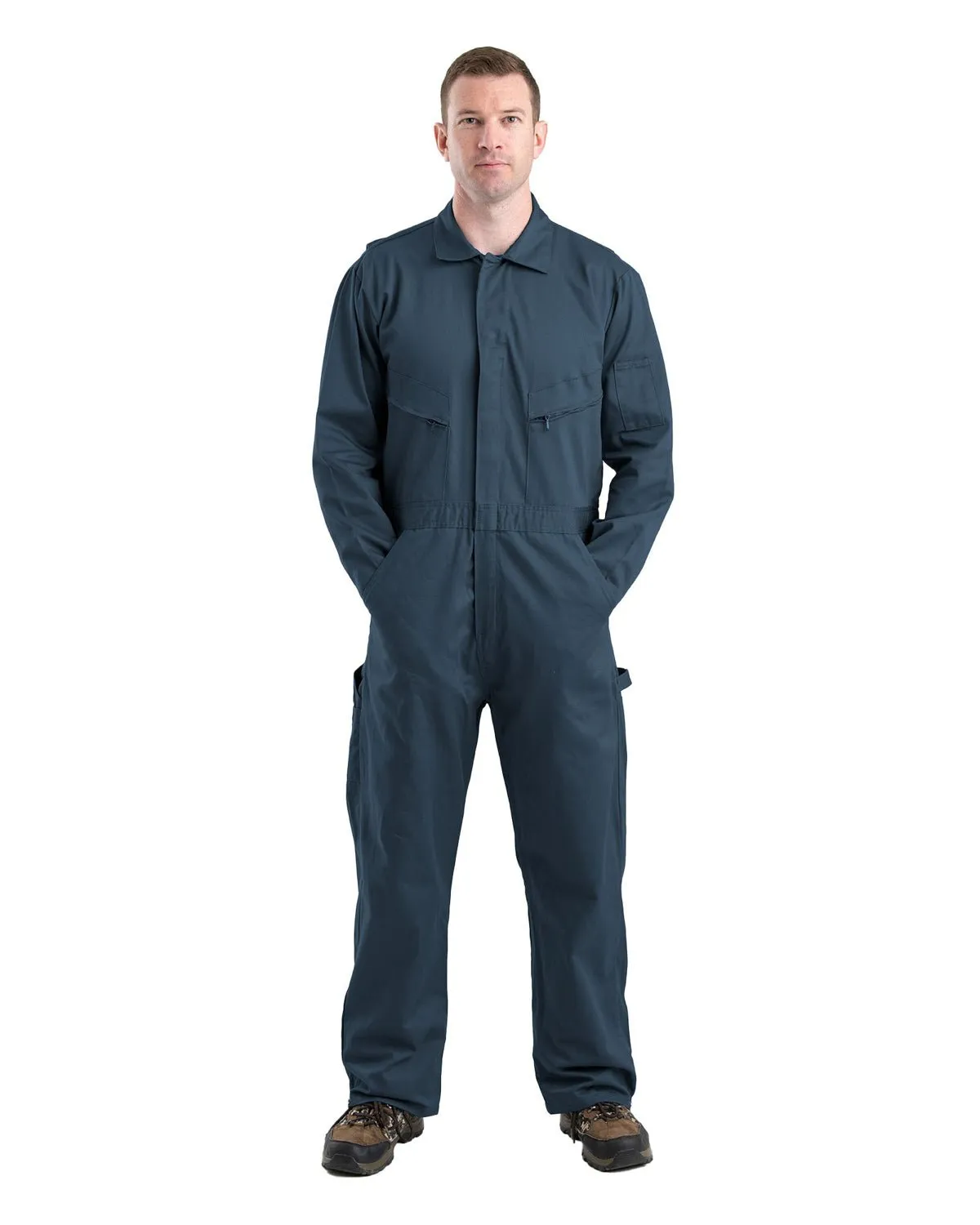 Berne Apparel Mens Heritage Deluxe Unlined Twill Navy 100% Cotton Work Coverall