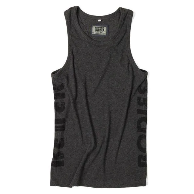 Better Bodies Colorado Rib T-Back - Antracite Melange