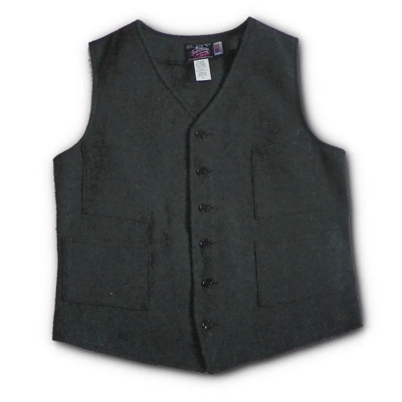 Button Front Wool Vest