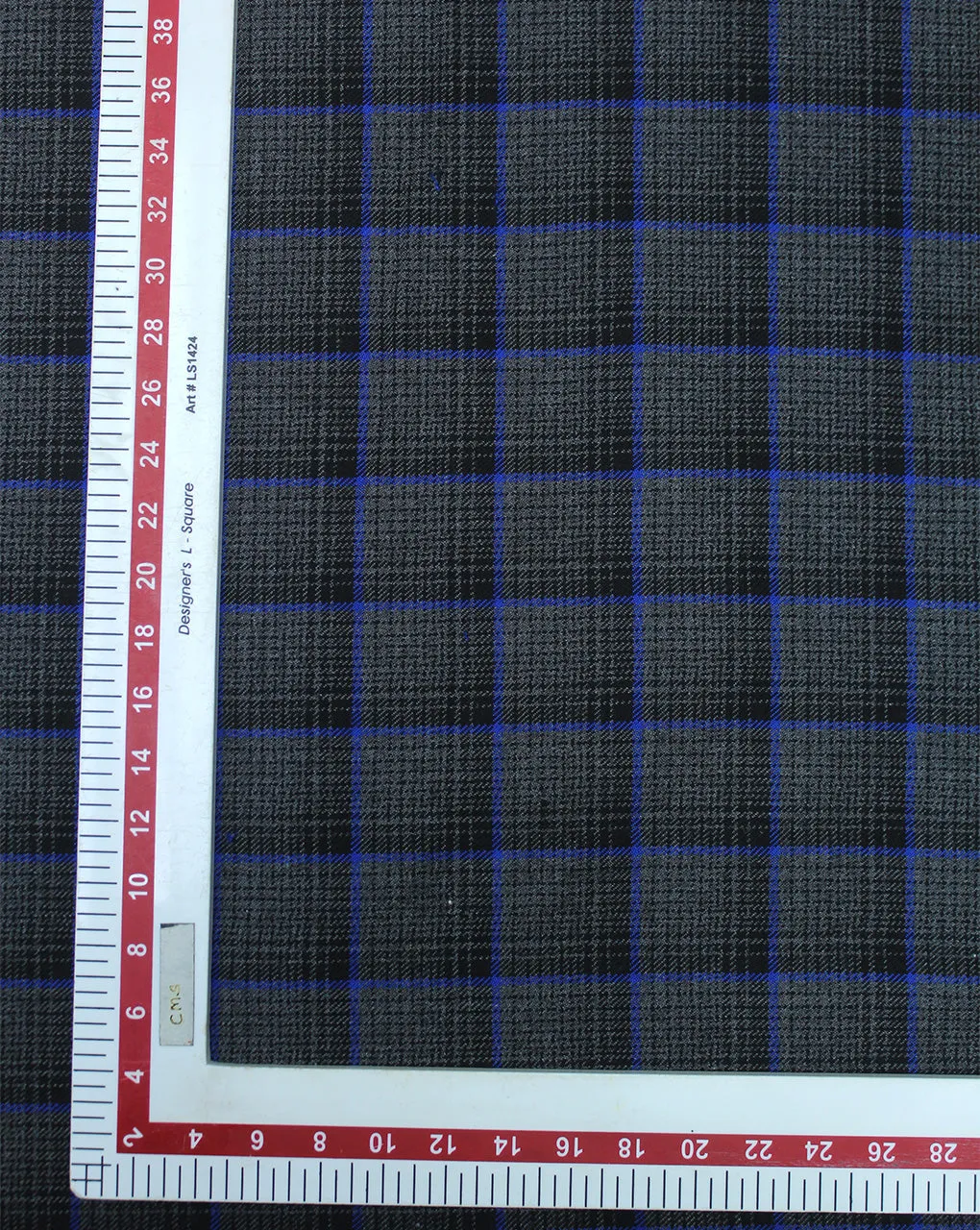 CHECKS WOOLEN TWEED FABRIC (WIDTH 56 INCHES)