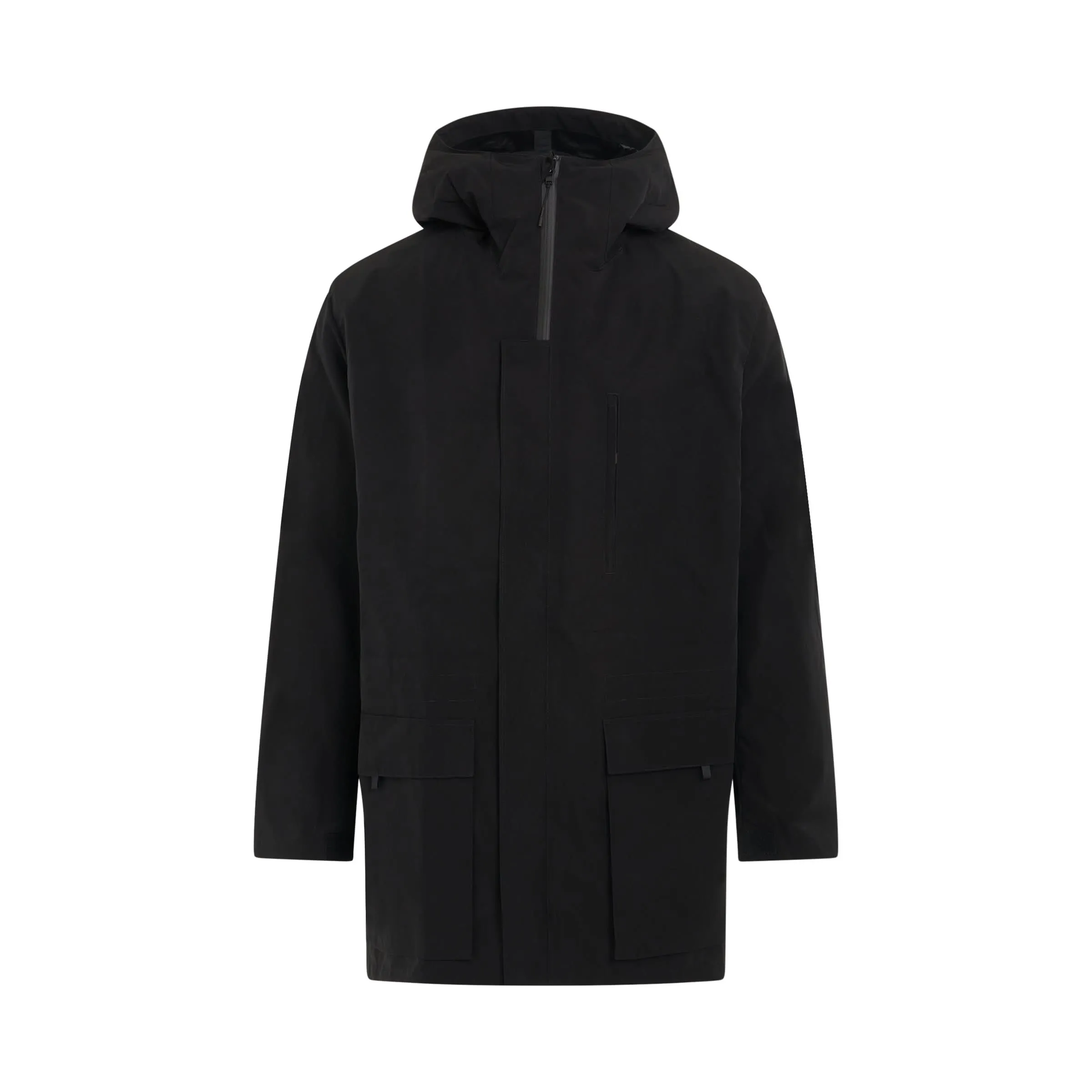 Classic Nylon Parka in Black