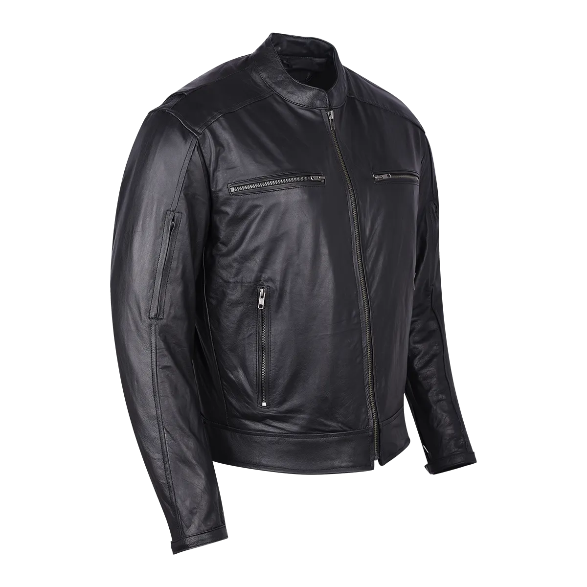 *Closeout* HMM543 High Mileage Premium Men's Black Leather Jacket