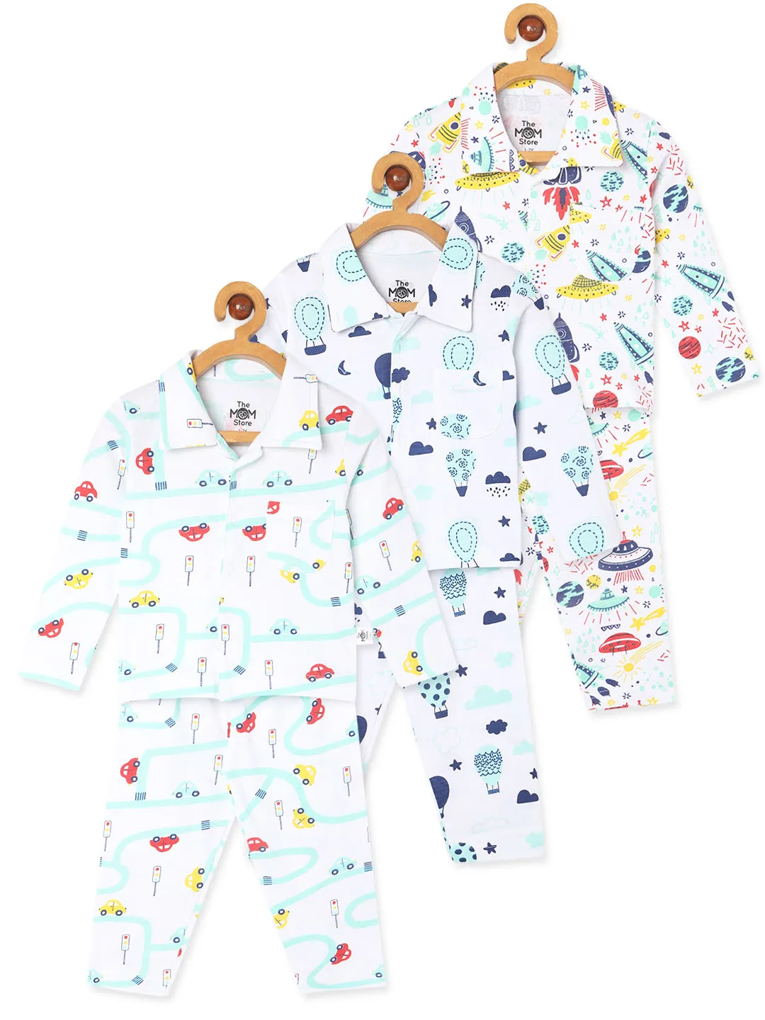 Combo of 3 Baby Pajama Sets - Option E