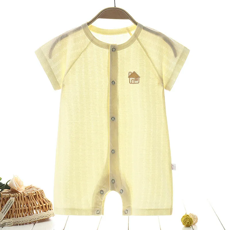 Comfortable Baby's One-Piece Summer Clothes | Pure Cotton Infant Pajamas