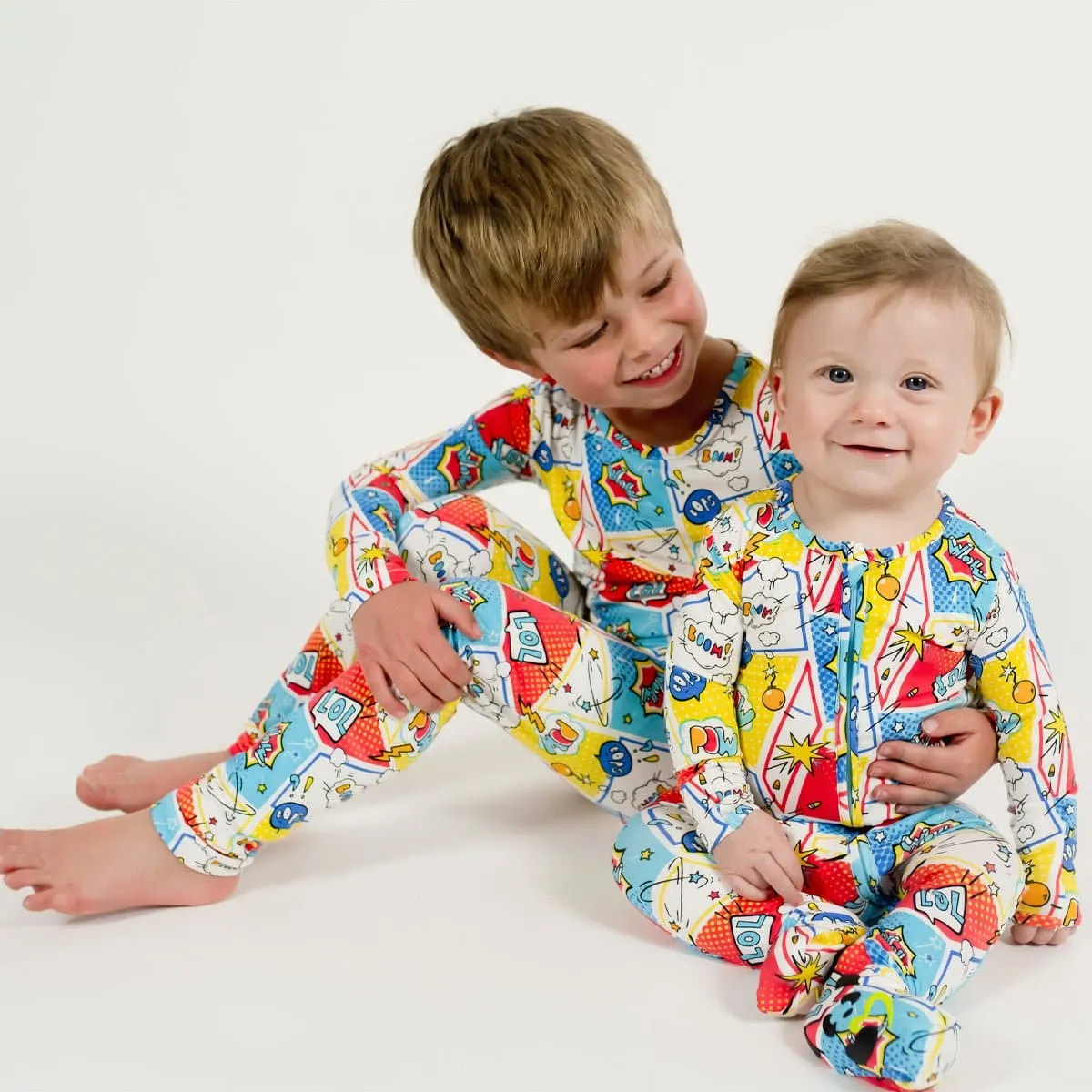 Comic Hero Bamboo Kids Pajamas