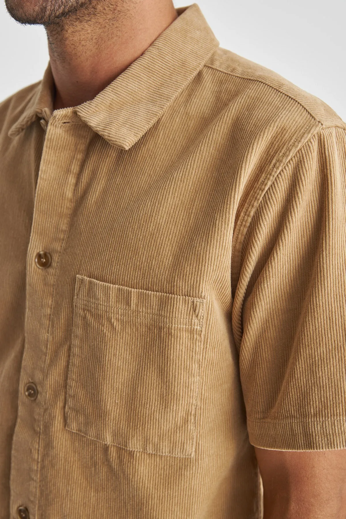 Cord SS Shirt Sand