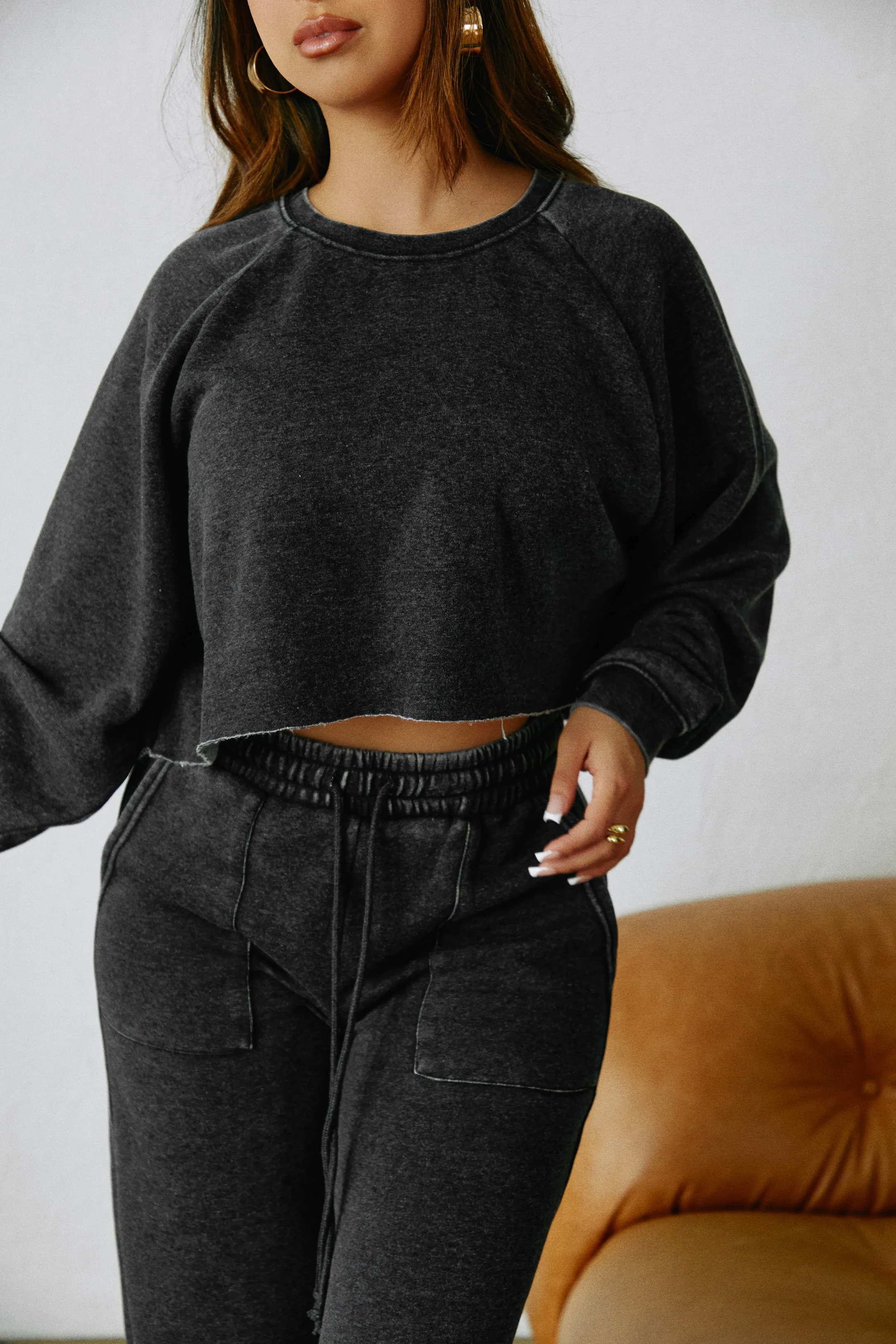 Cozy Moments Crop Sweater - Blue