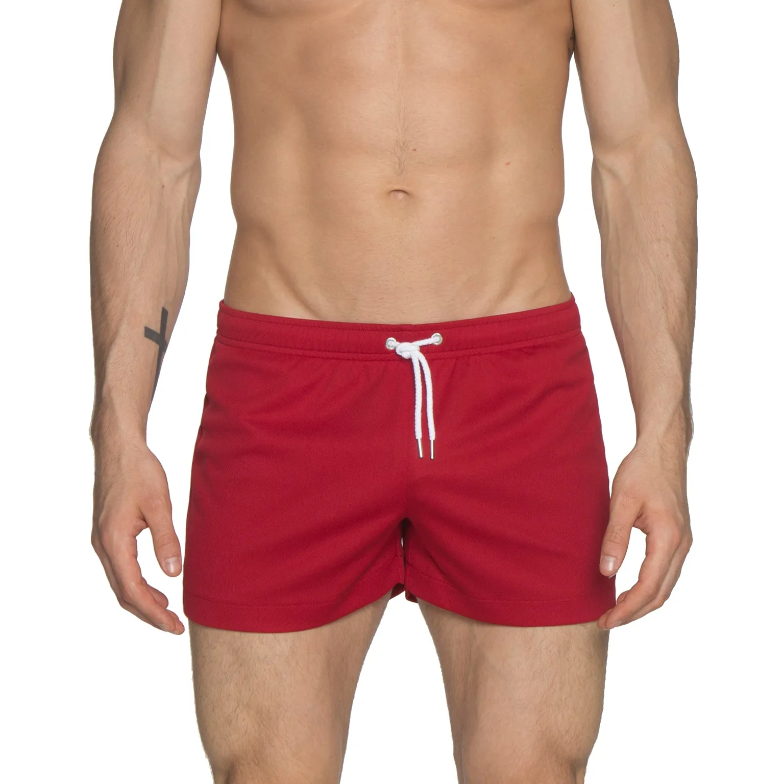 Dark Red 3" Solid P-Town Short