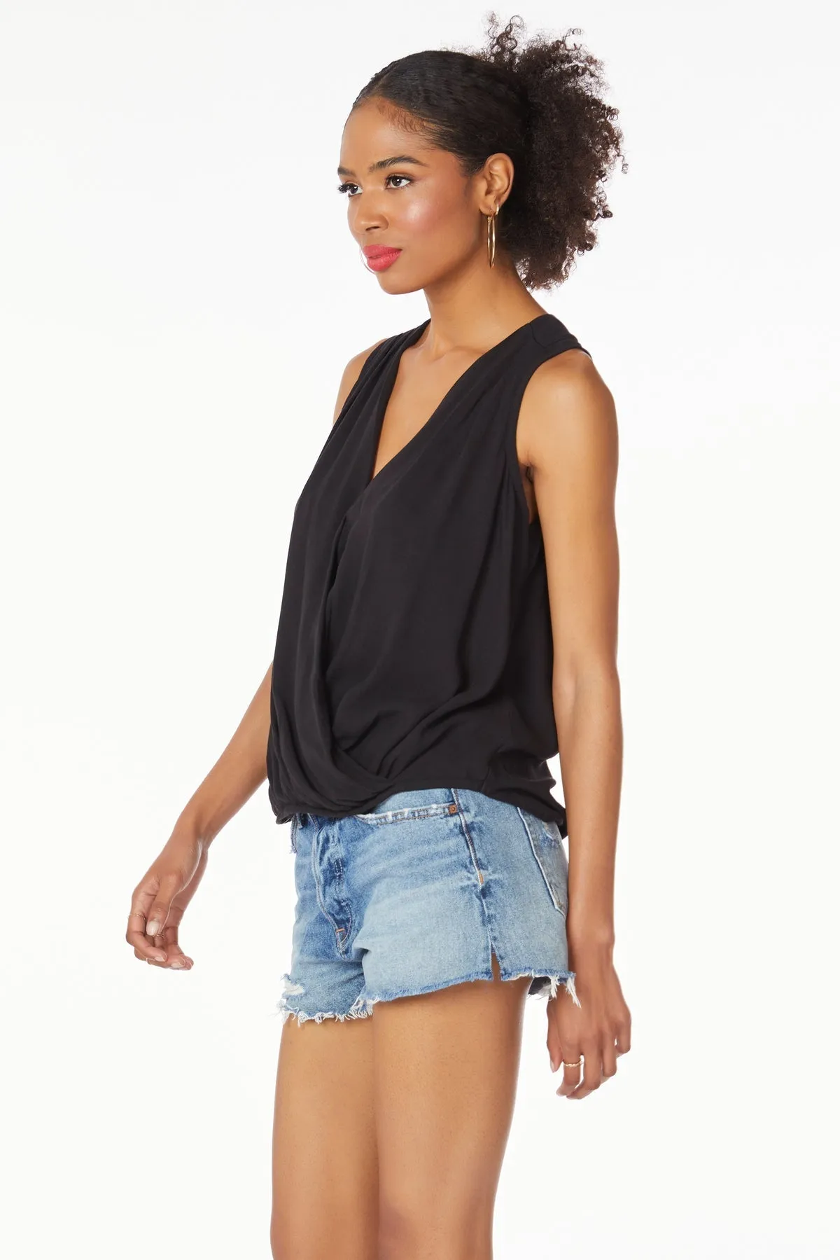 Drape Front Top