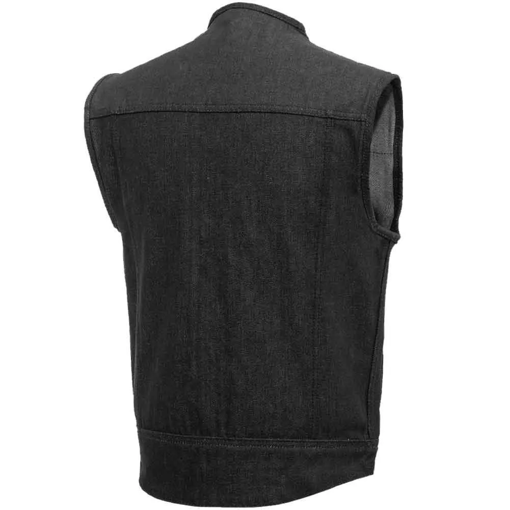 First Mfg Mens Murdock Denim Concealment Vest