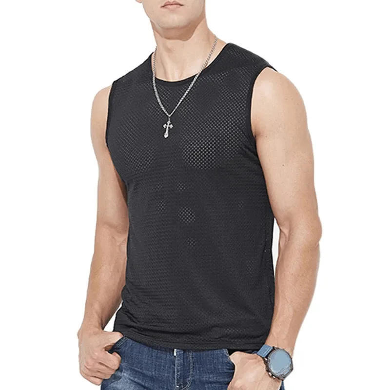 Fitness Mesh Tank Top for Men / Wrestling Breathable Singlet - SF0345