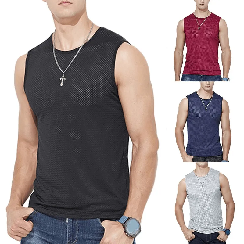 Fitness Mesh Tank Top for Men / Wrestling Breathable Singlet - SF0345