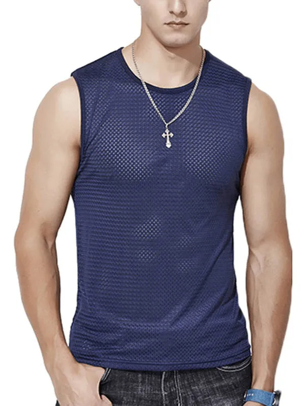 Fitness Mesh Tank Top for Men / Wrestling Breathable Singlet - SF0345