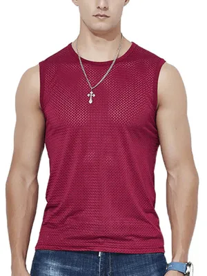 Fitness Mesh Tank Top for Men / Wrestling Breathable Singlet - SF0345