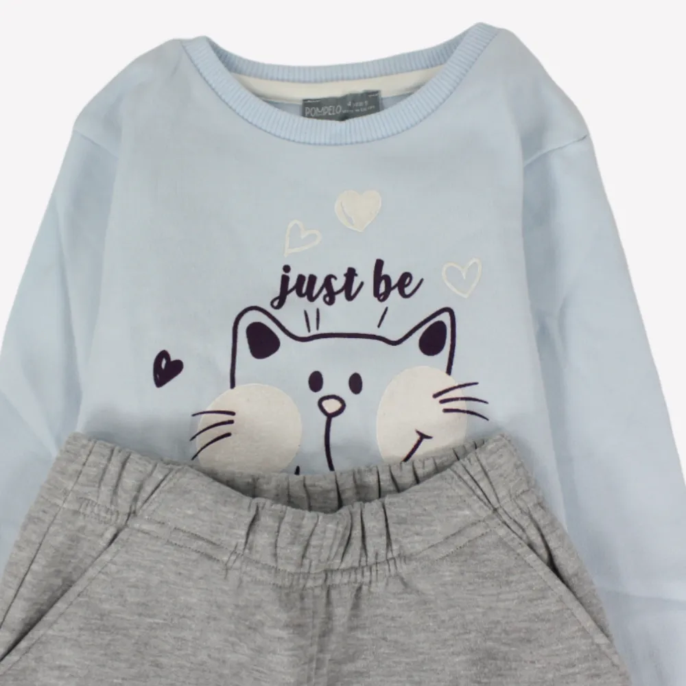 Happy Cat Long-Sleeved Pajama