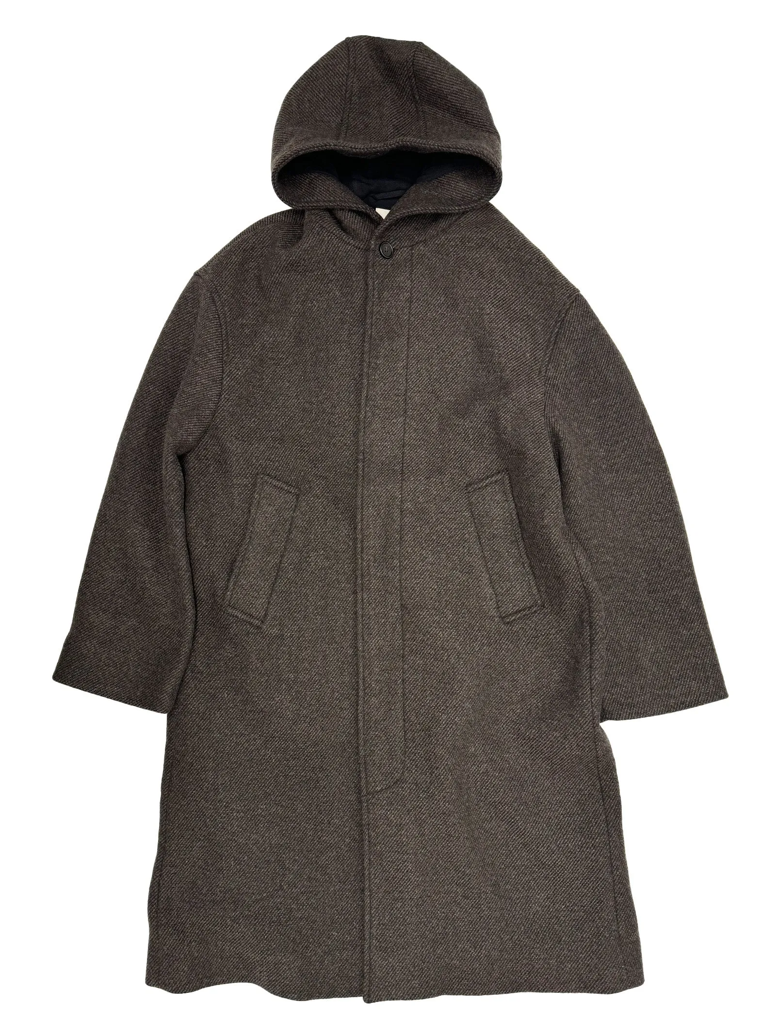 Hooded Car Coat in Brown