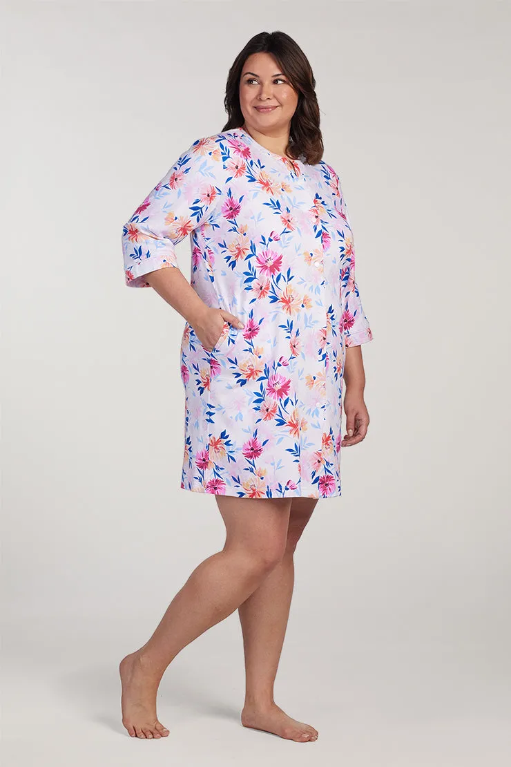 Interlock Knit Short Robe