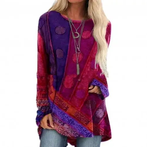 Ivyshape | Boho Long Sleeve Shirt