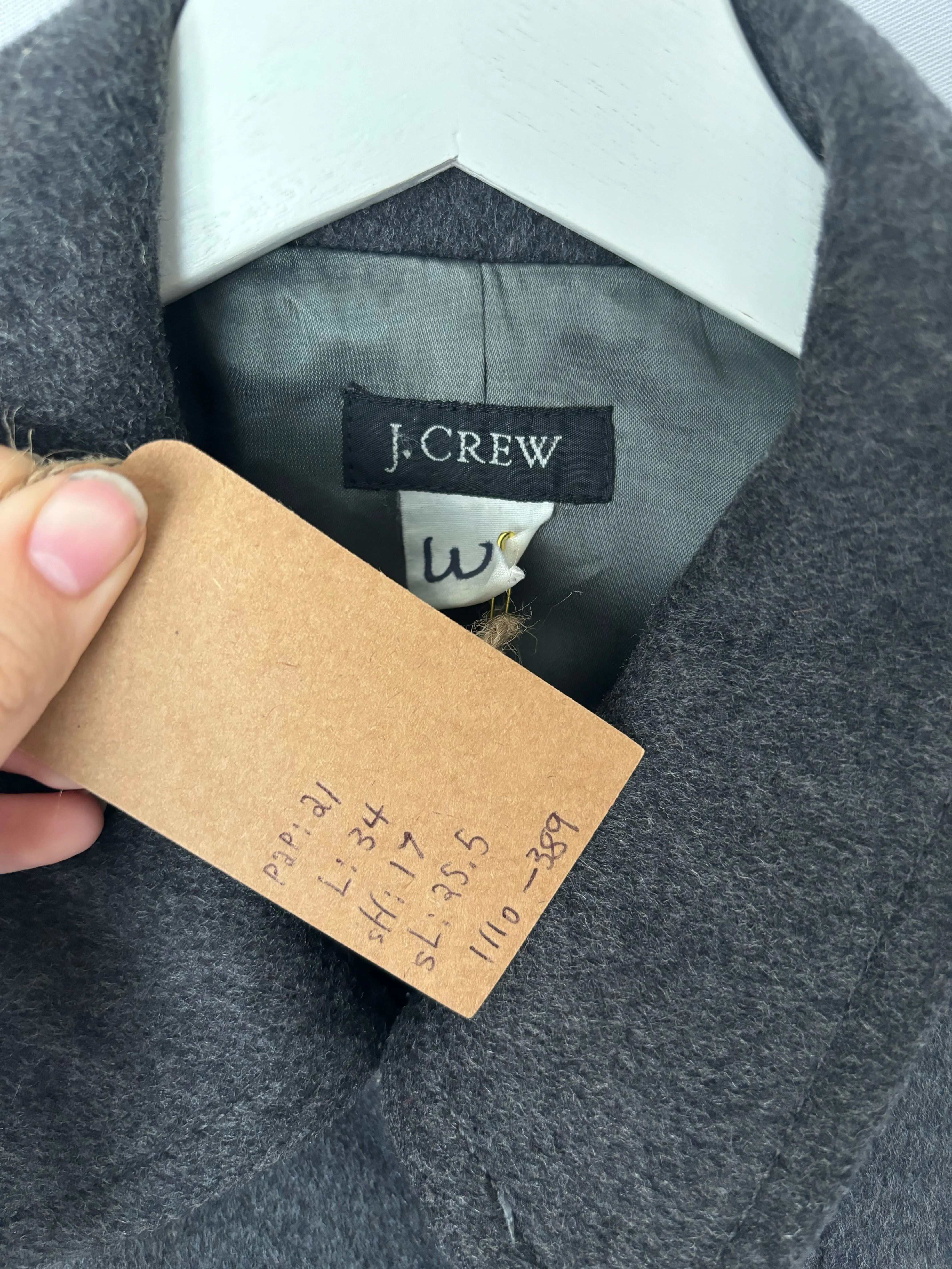 J Crew Wool Dark Grey Jacket