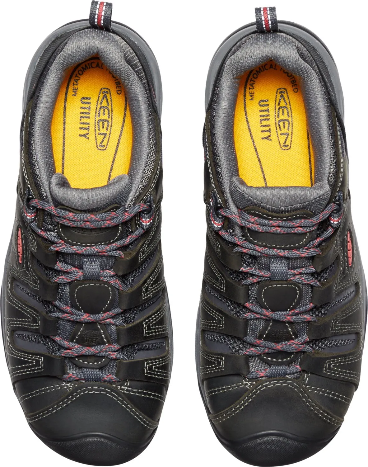 Keen Utility Womens Flint II Magnet/Rose Leather Work Shoes