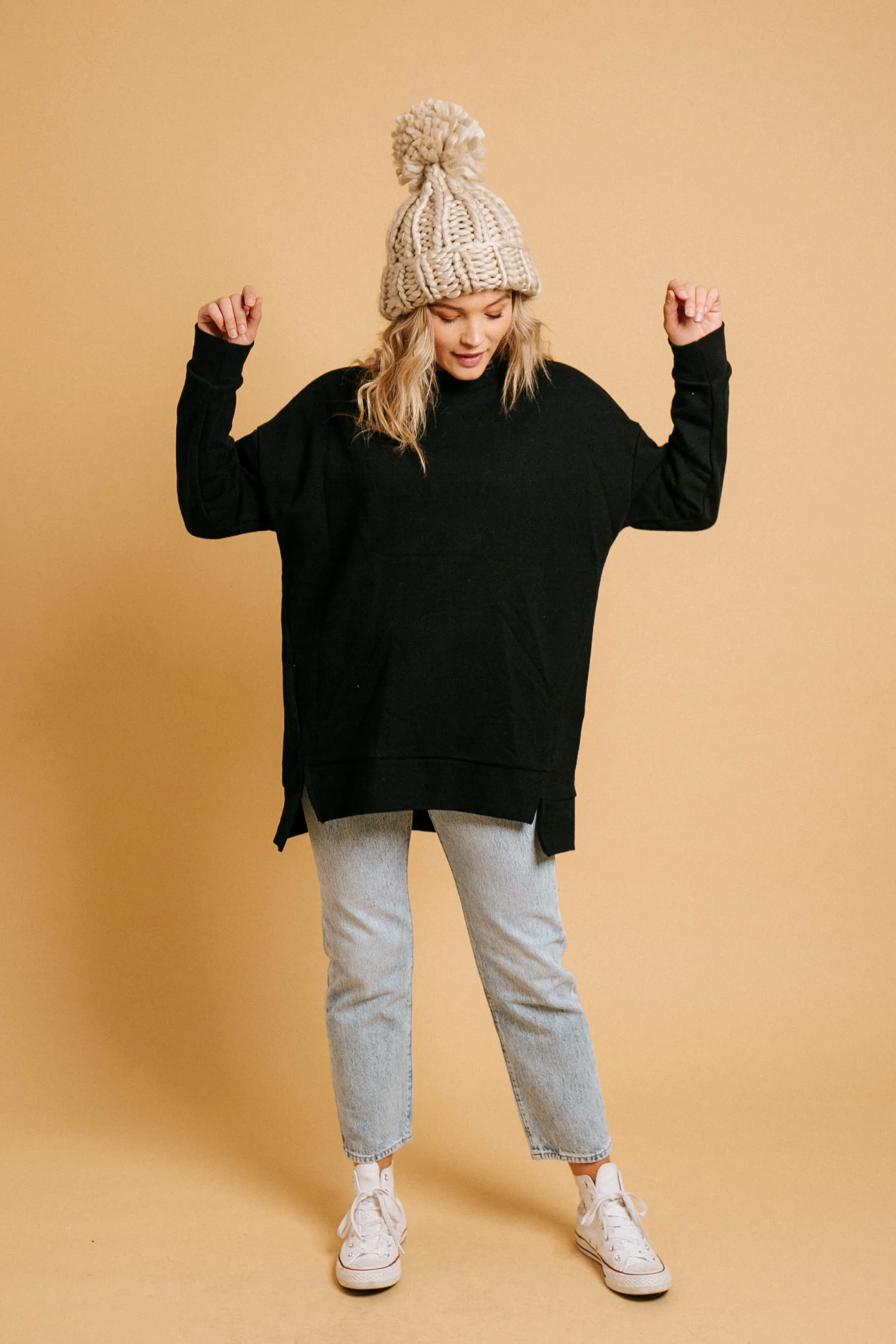 Lazy Sunday Pullover // Black