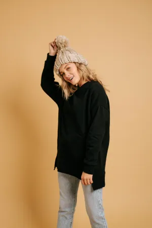 Lazy Sunday Pullover // Black