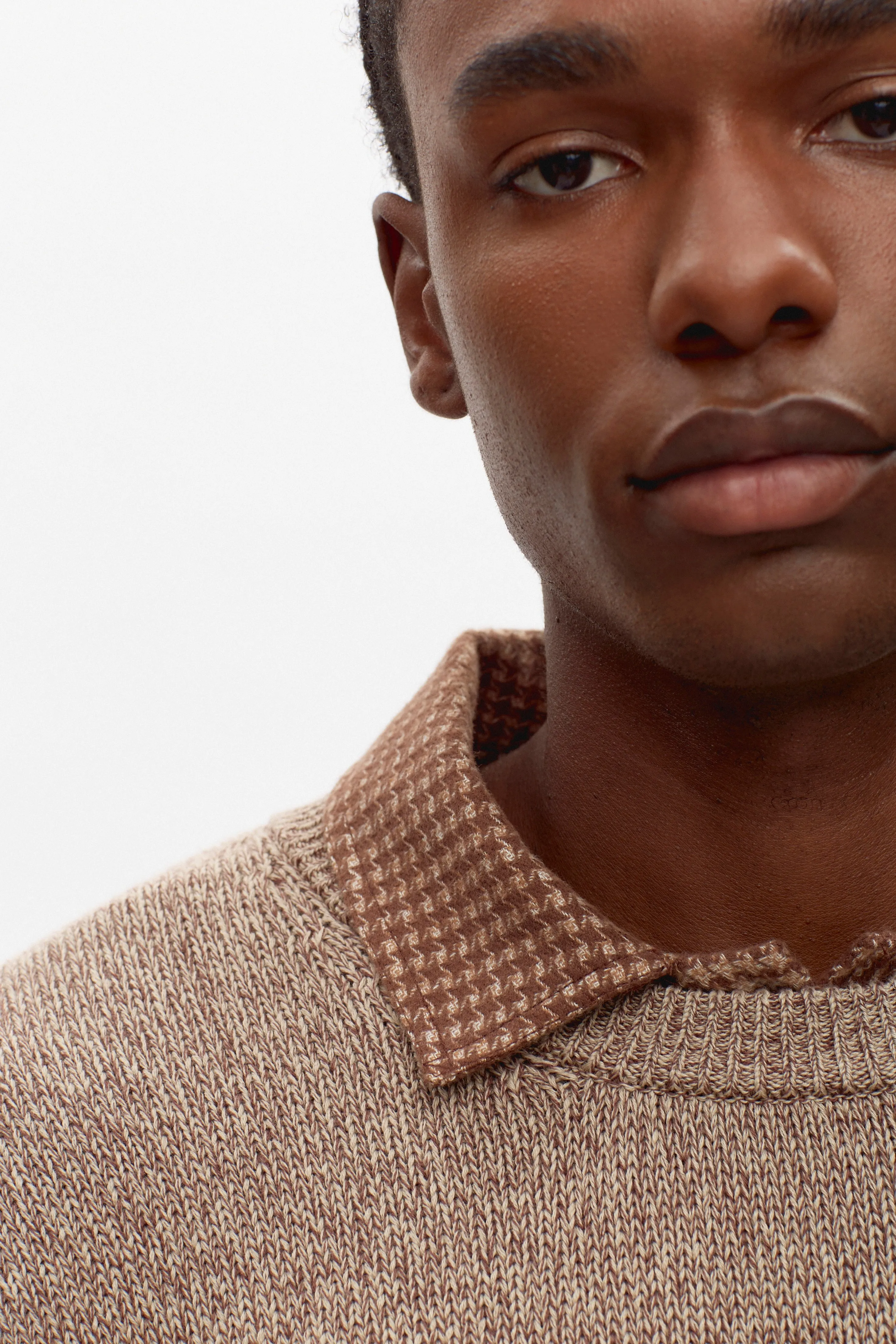 Men's Hamatah Sweater in Umber Melange