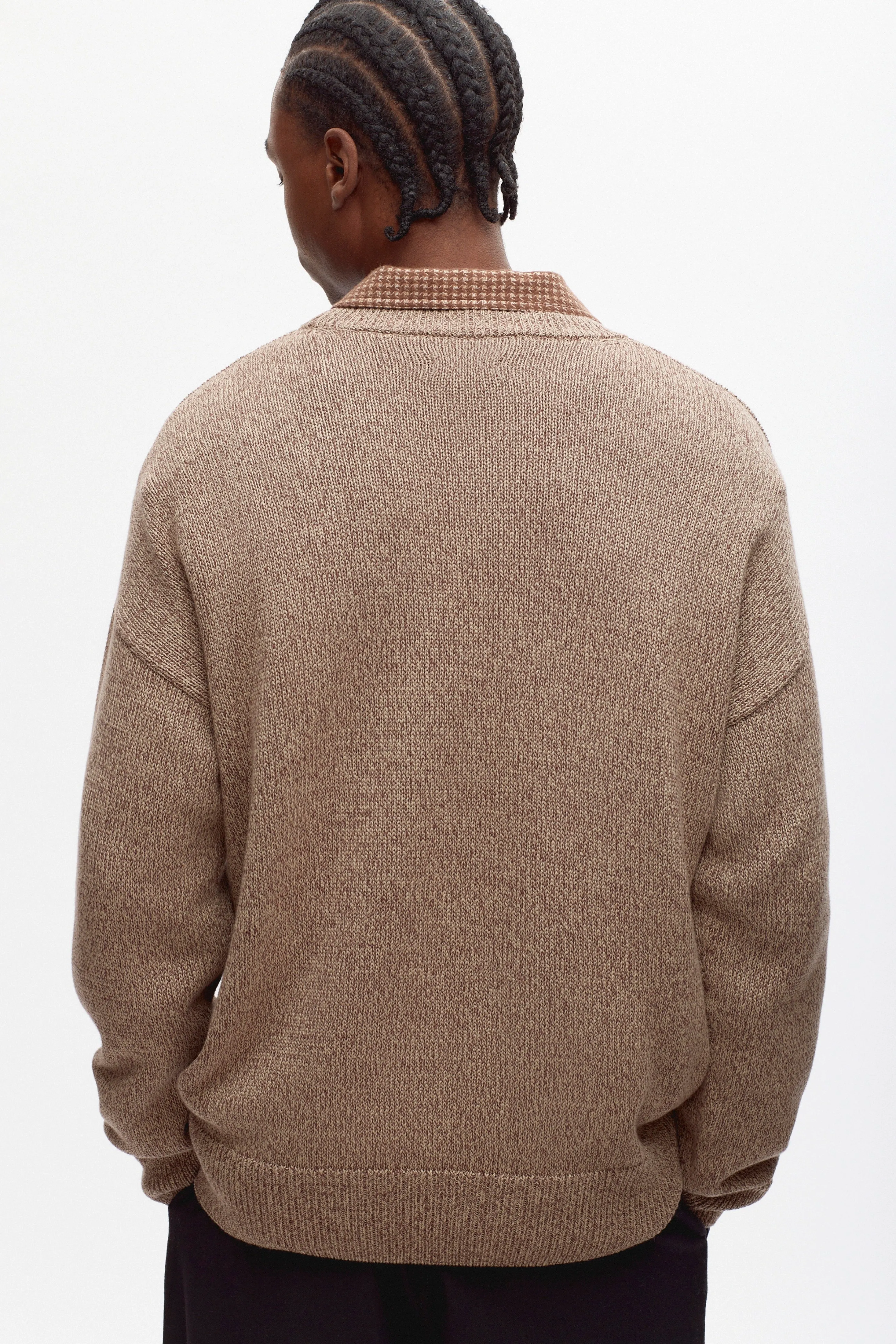 Men's Hamatah Sweater in Umber Melange