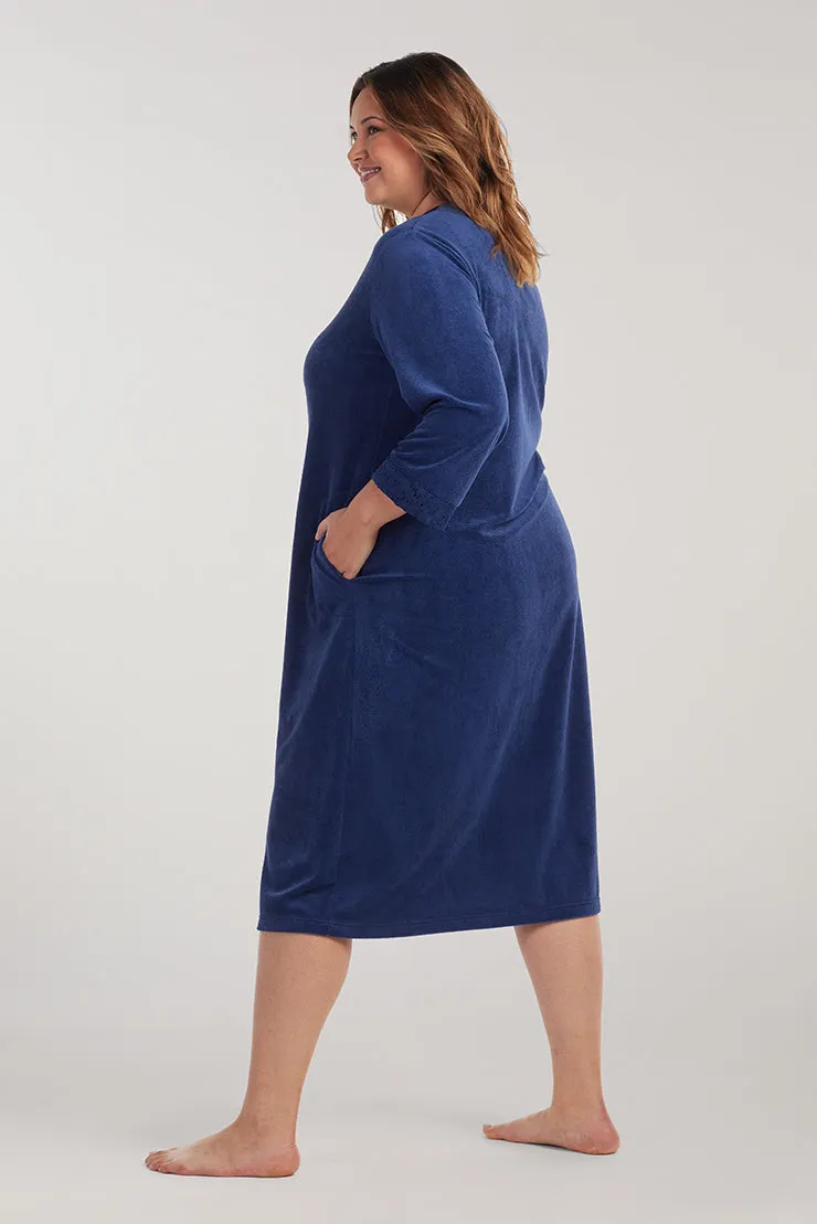 Micro Terry Long Robe | Clearance only