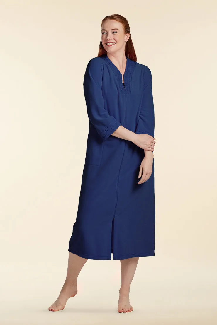 Micro Terry Long Robe | Clearance only