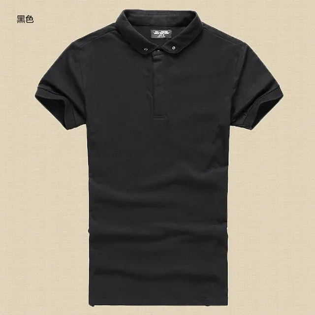 New Men's MIX Brand Polo Shirt For Men Polos Men Cotton Short Sleeve shirt Solid Polo Shirt Casual Breathable Sportswear PL003-2