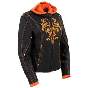 NexGen SH1939 Women's 'Reflective Tribal' Orange and Black 3/4 Textile