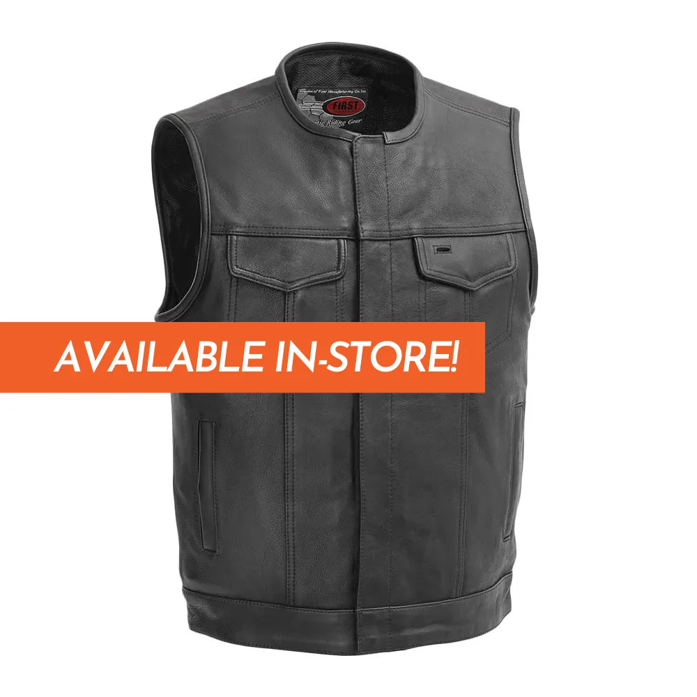 No Rival - Men's Motorcycle Leather Vest - Extreme Biker Leather