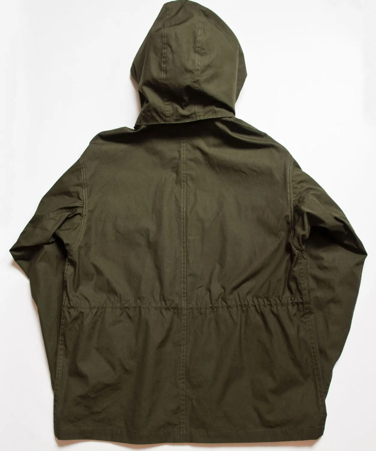 Norwood High Density Water-Repellant Cotton Poplin Parka in Army Green