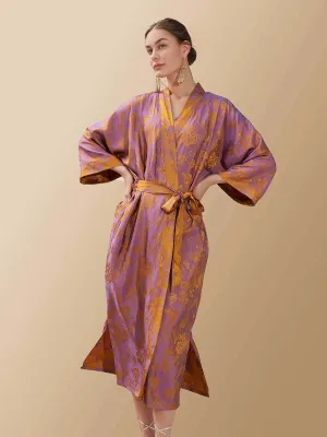 Oriental Jacquard Kimono Robe