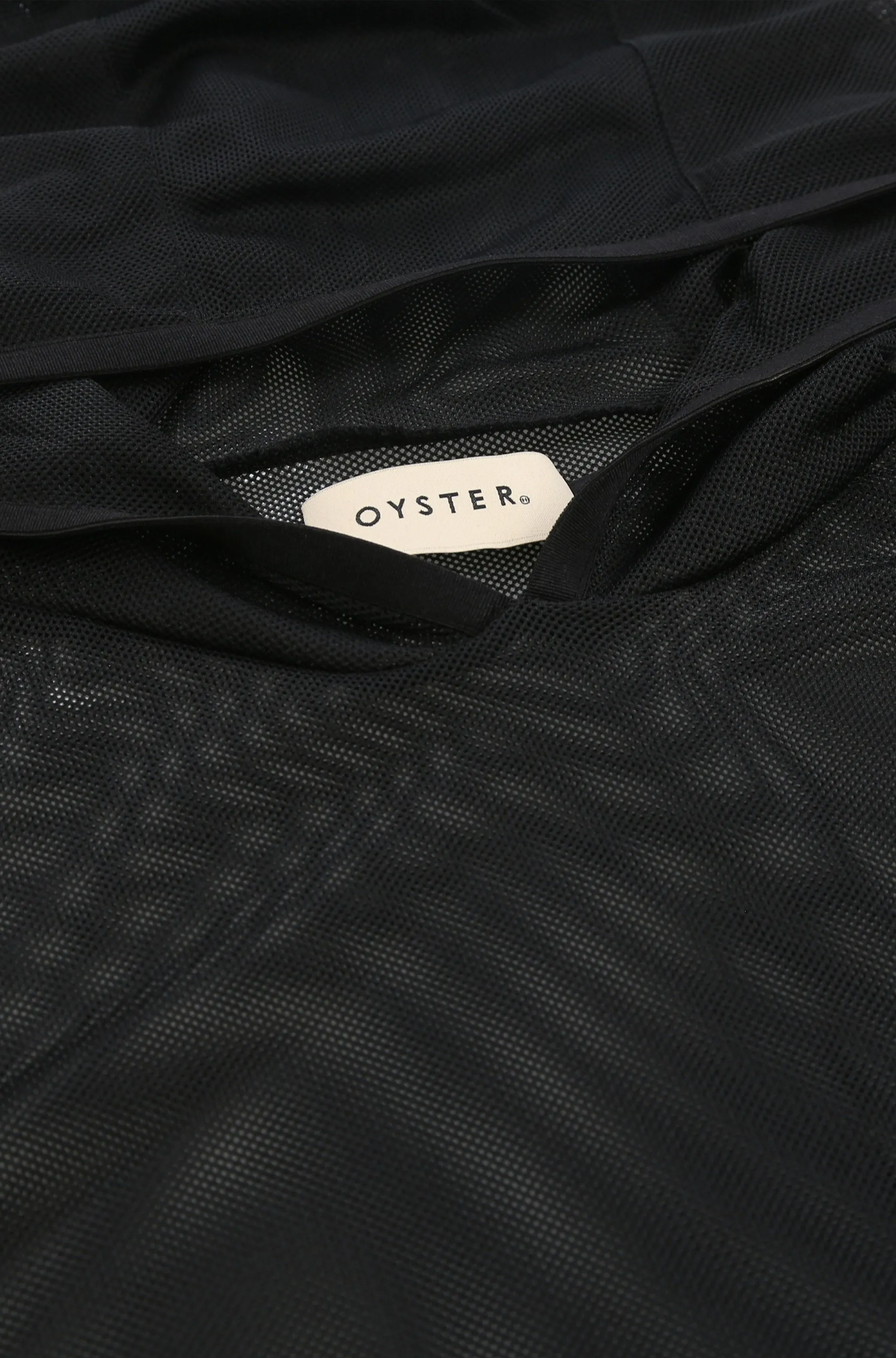 Oyster Mesh Hoodie (Black)