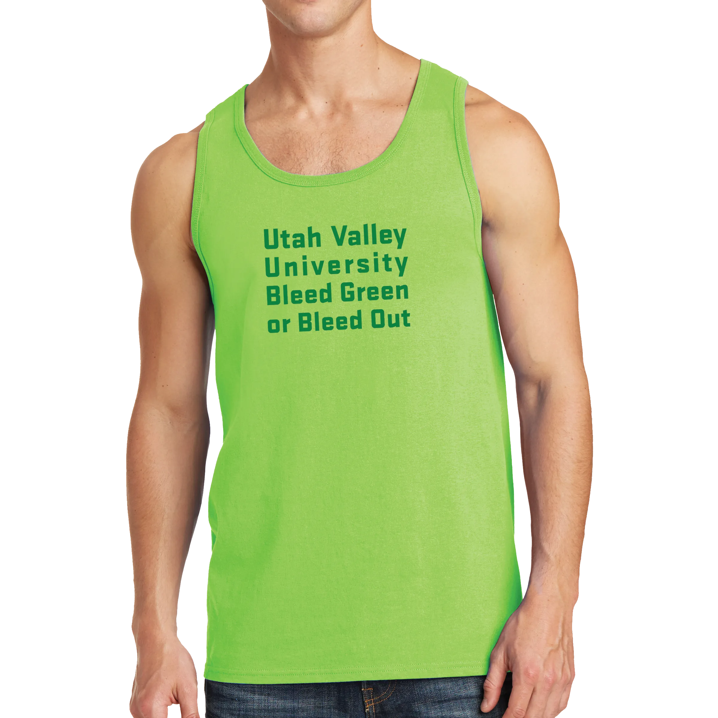 Port & Company Core Cotton Tank Top - Bleed Green